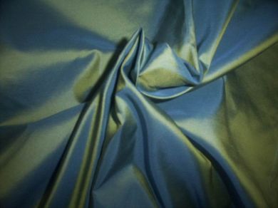 silk taffeta iridescent blue/lemon~princess 54&quot; TAF61[3]