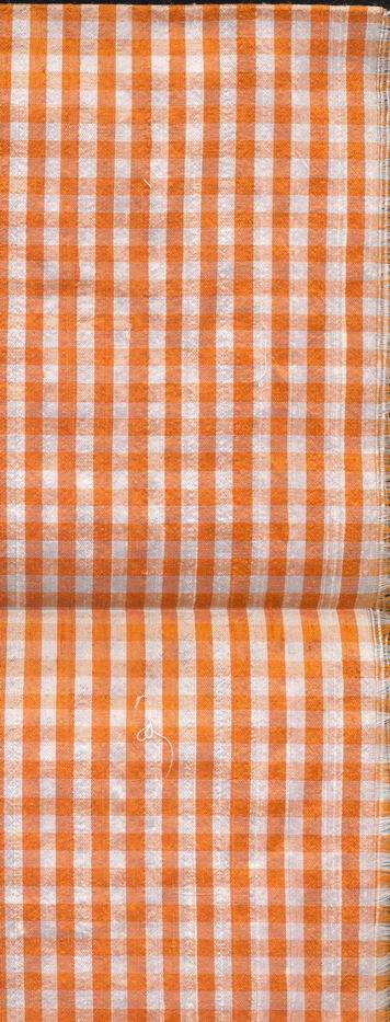 silk dupioni plaids~orange / white-in