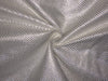 Spun Brocade fabric Ivory &amp; Metallic Silver Color BRO257[4]