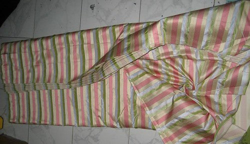Silk Taffeta with herribone stripe 54&quot; wide