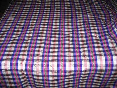 Multi Colour Plaids~Silk Dupioni 44&quot; wide