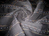 Multi Colour Embroidery On black Cotton Organdy~Width 44