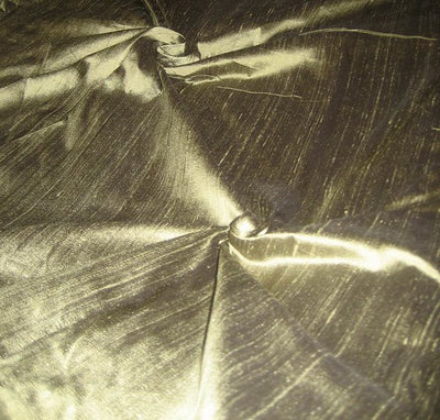 Dark Green x Gold Silk Dupioni~54&quot;
