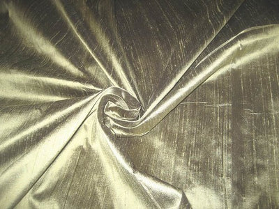Dark Green x Gold Silk Dupioni~54&quot;
