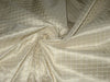 Silk Dupioni Sand Gold Colour Dobby Plaids Fabric ~ 54&quot; Width