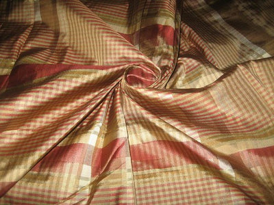 Multi colour Plaids Silk Taffeta Fabric~Width 54 TAFCS2[2]