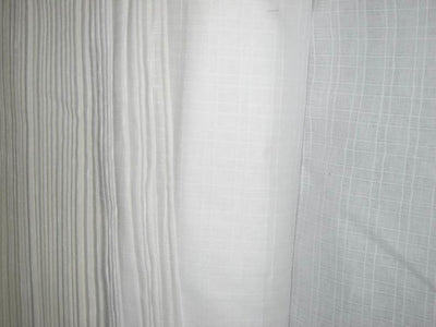 Pure White Cotton Organdy Plaids~Width 44&quot; wide