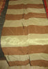 SILK TAFFETA FABRIC 54&quot; w ~Olive green &amp; Acorn brown stripes