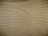 100% Chambray Linen Lime Yellow ,Beige & White horizontal stripe Fabric 58" wide[988]