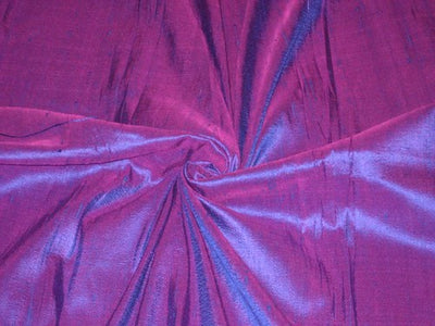 Purple with Fushia Pink Shot~Silk Dupioni~44 WITH SLUB
