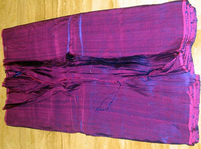 Purple with Fushia Pink Shot~Silk Dupioni~44 WITH SLUB