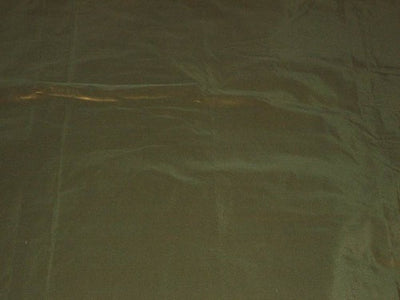 Silk taffeta fabric Khaki Green color 44" wide TAF58