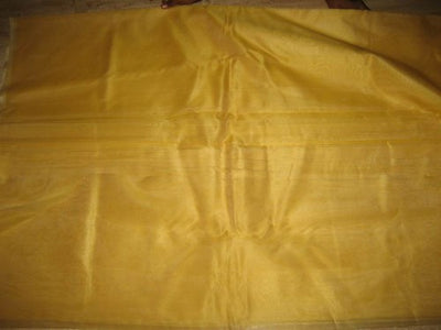 Mustard Gold metalic silk organza ~110