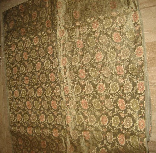 Gold colour 100% Pure Silk Brocade~Width 44 available for bulk preorder