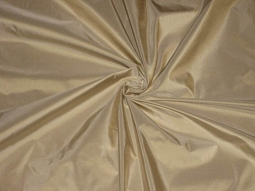 SILK TAFFETA FABRIC Light Beige colour 54&quot; wide