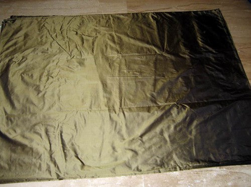 SILK TAFFETA FABRIC Khaki Green x Brown colour 54&quot; wide