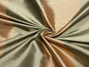 100% Silk Dupion olive and gold stripes fabric 44" wide DUPSROLL[2]