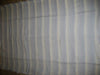 100% Chambray Linen Blue and White horizontal stripe Fabric 59" wide[987]
