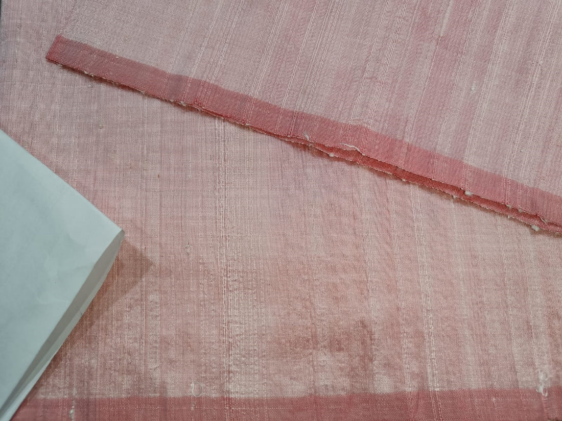 100% pure silk dupioni fabric PINK PEACH 54" with slubs MM96[1]