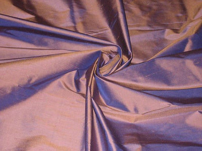 silk dupioni silk 54&quot; Iridecent purple with caramel shot