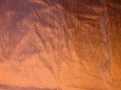 silk dupioni silk 54&quot; width -Rust x Dark Lavender colour