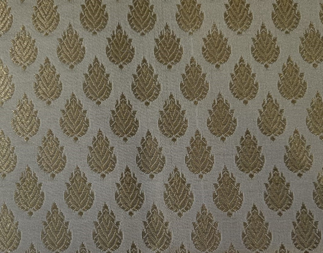 Brocade jacquard fabric 44" wide available in three designs BRO842[2,3,4] LIGHT GOLD,DARK GOLD,GOLD AND PINK ROSE MOTIF