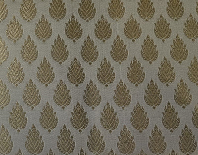 Brocade jacquard fabric 44" wide available in three designs BRO842[2,3,4] LIGHT GOLD,DARK GOLD,GOLD AND PINK ROSE MOTIF