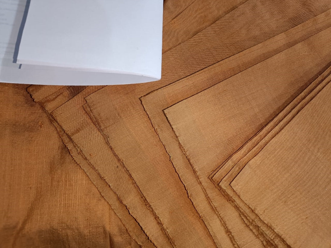 100% Pure silk dupion fabric sandalwood color 108" wide DUP362[5]