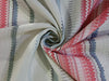 100% linen digital print colorful stripes fabric 44" available in  colors[12922/23]
