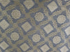 100% cotton brocade fabric grey with gold metallic geometric color 44" wide BRO867[2]