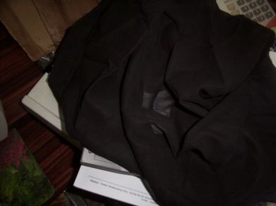 100% 2 x 2 cotton voile black colour 58" wide [476]