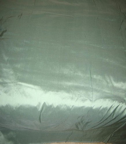 silk dupioni silk 54&quot; width -Sea Green colour