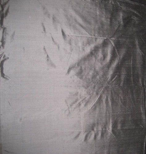 silk dupioni fabric Dark Cloudy Grey colour