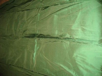 silk dupioni silk 54&quot; width -Spring Green colour