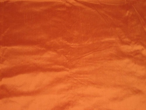 silk dupioni silk 54&quot; width -Bright Orange colour