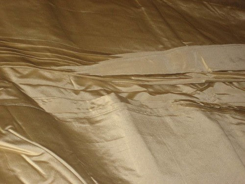 SILK TAFFETA FABRIC Sand Gold color 54" wide TAF28[2]