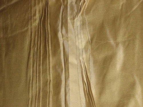 SILK TAFFETA FABRIC Sand Gold color 54" wide TAF28[2]