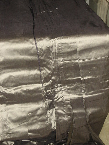 SILK TAFFETA FABRIC ~Deep Dark Silver colour TAF65[6] TAF 34[1] 60&quot; wide