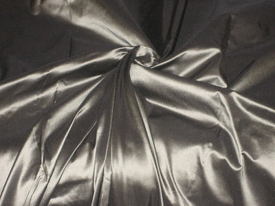 SILK TAFFETA FABRIC ~Deep Dark Silver colour TAF65[6] TAF 34[1] 60&quot; wide