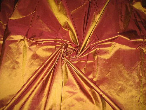 SILK TAFFETA FABRIC 54&quot;-Acorn Gold ColourTAF52