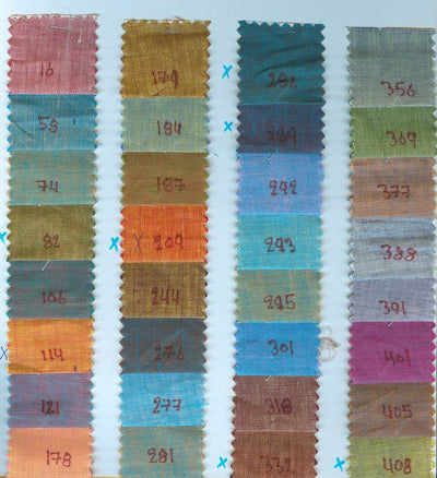 two tone linen fabric {iridescent} in 32 colours 54&quot; wide please email us for availability