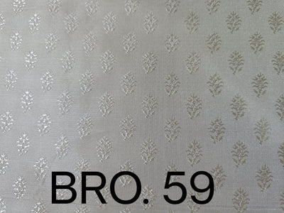 Pretty Pure Silk Broacde Fabric available in 3 colours BRO59