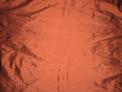 Silk dupioni silk 54&quot; width -Rusty Orange colour DUP42[3]
