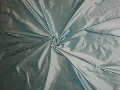 silk dupioni silk 54&quot; width -Water blue colour