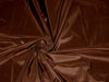 SILK TAFFETA FABRIC Bark Brown color 54" wide TAF21