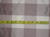 2 Slate buffalo check Silk Drapes french pleat Curtains 54&quot; x 120&quot; each