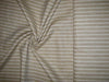 Superb Quality Linen Club Beige with 2 white horizontal stripe Fabric ~ 58&quot; wide