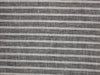Superb Quality Linen Club Cloudy Grey with 2 white horizontal stripe Fabric ~ 58&quot; wide