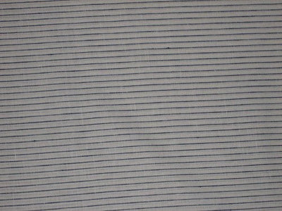 Superb Quality Linen Club Navy Blue with white horizontal stripe Fabric ~ 58&quot; wide