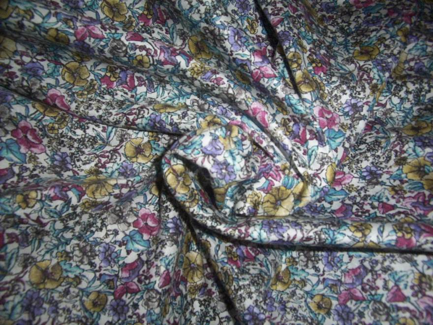Linen / cotton printed 54"wide~floral